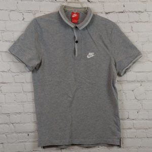 Nike Gray Polo Shirt Size M